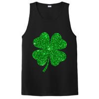 Glitter Shamrock St Patrick's Day PosiCharge Competitor Tank
