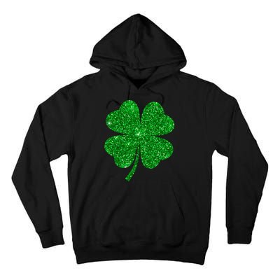 Glitter Shamrock St Patrick's Day Tall Hoodie