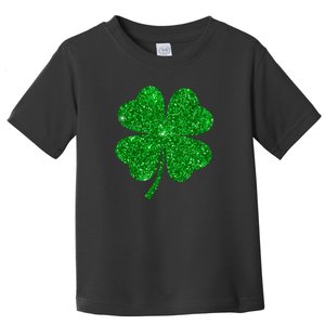 Glitter Shamrock St Patrick's Day Toddler T-Shirt