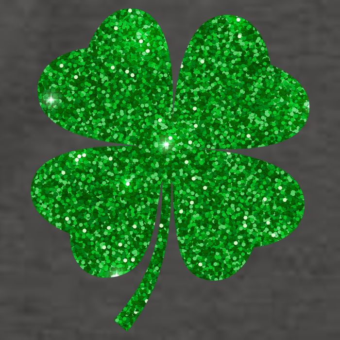 Glitter Shamrock St Patrick's Day Vector Backpack