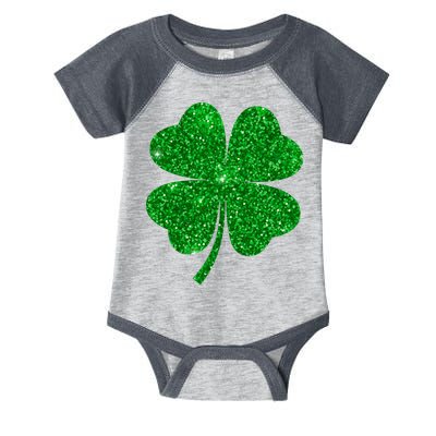 Glitter Shamrock St Patrick's Day Infant Baby Jersey Bodysuit
