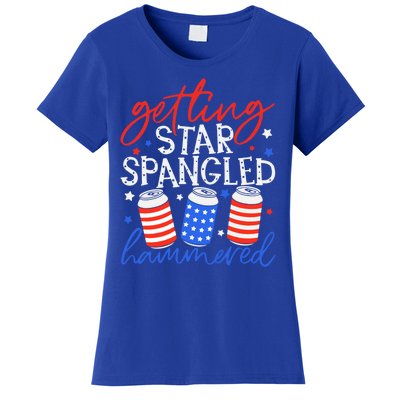 Getting Star Spangled Hammered 4th Of July Patriotic Us Flag Gift Women's T-Shirt