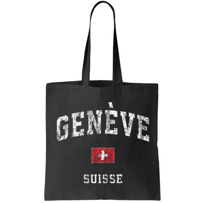 Geneva Suisse Switzerland Vintage Athletic Sports Bag