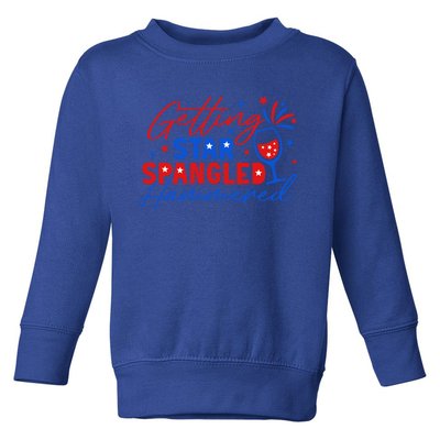 Getting Star Spangled Hammered 4th Of July America Gift Toddler Sweatshirt