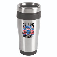Getting Star Spangled Hammered Funny 4th Of July Patriotic Meaningful Gift 16oz Travel Tumbler