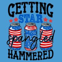 Getting Star Spangled Hammered Funny 4th Of July Patriotic Meaningful Gift Tie Dye Hoodie