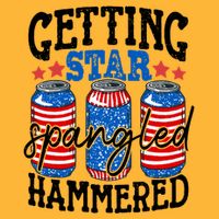 Getting Star Spangled Hammered Funny 4th Of July Patriotic Meaningful Gift Pom Pom 12in Knit Beanie
