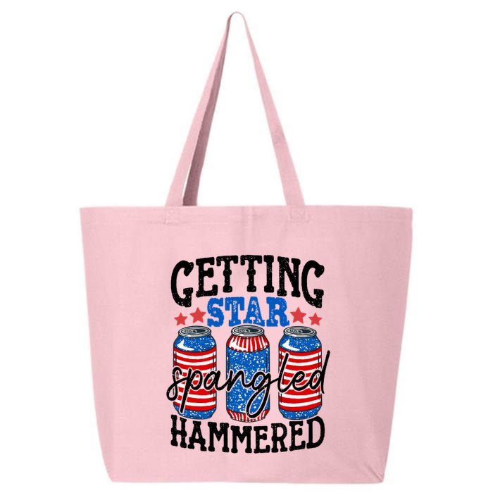 Getting Star Spangled Hammered Funny 4th Of July Patriotic Meaningful Gift 25L Jumbo Tote