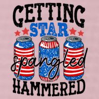 Getting Star Spangled Hammered Funny 4th Of July Patriotic Meaningful Gift 25L Jumbo Tote