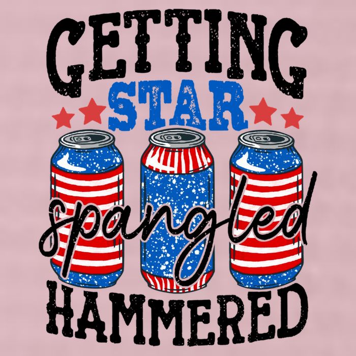 Getting Star Spangled Hammered Funny 4th Of July Patriotic Meaningful Gift 25L Jumbo Tote