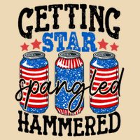Getting Star Spangled Hammered Funny 4th Of July Patriotic Meaningful Gift Zip Tote Bag