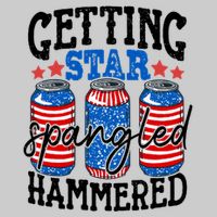 Getting Star Spangled Hammered Funny 4th Of July Patriotic Meaningful Gift Tie-Dye T-Shirt
