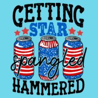 Getting Star Spangled Hammered Funny 4th Of July Patriotic Meaningful Gift Button