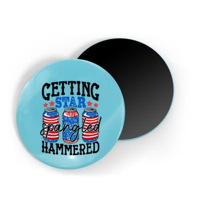 Getting Star Spangled Hammered Funny 4th Of July Patriotic Meaningful Gift Magnet