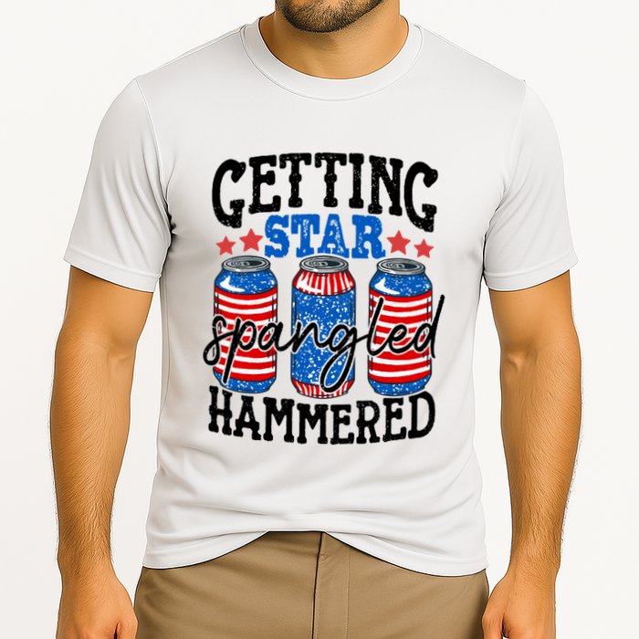 Getting Star Spangled Hammered Funny 4th Of July Patriotic Meaningful Gift Performance Shirt