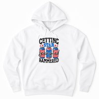 Getting Star Spangled Hammered Funny 4th Of July Patriotic Meaningful Gift Hoodie