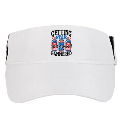 Getting Star Spangled Hammered Funny 4th Of July Patriotic Meaningful Gift Adult Drive Performance Visor