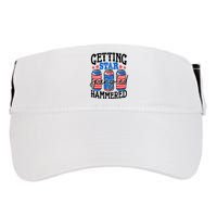 Getting Star Spangled Hammered Funny 4th Of July Patriotic Meaningful Gift Adult Drive Performance Visor