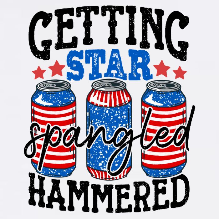 Getting Star Spangled Hammered Funny 4th Of July Patriotic Meaningful Gift Bucket Hat