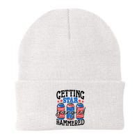 Getting Star Spangled Hammered Funny 4th Of July Patriotic Meaningful Gift Beanie