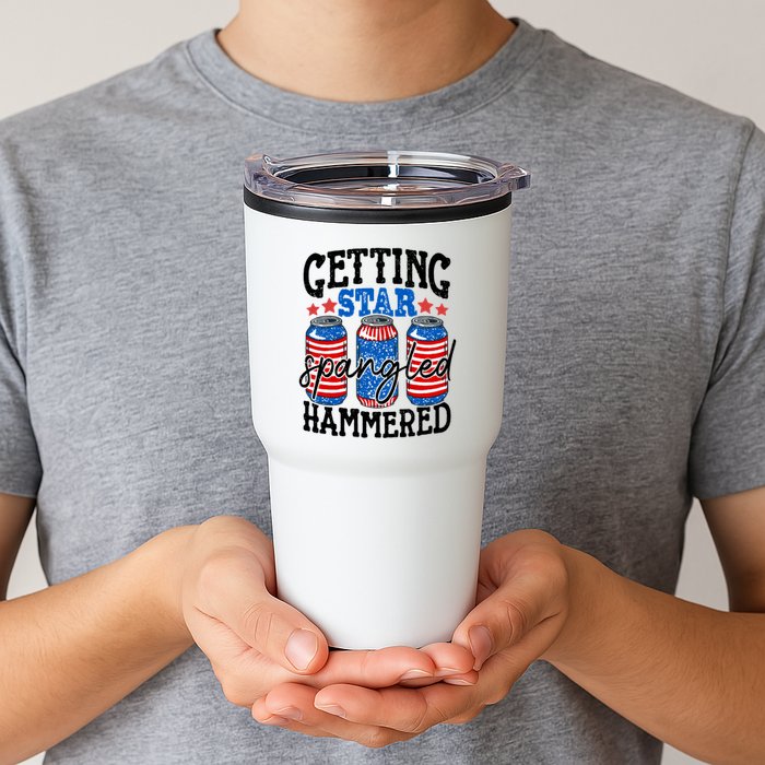 Getting Star Spangled Hammered Funny 4th Of July Patriotic Meaningful Gift Tumbler