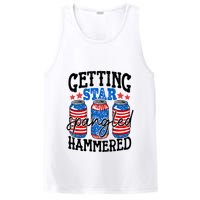 Getting Star Spangled Hammered Funny 4th Of July Patriotic Meaningful Gift PosiCharge Competitor Tank