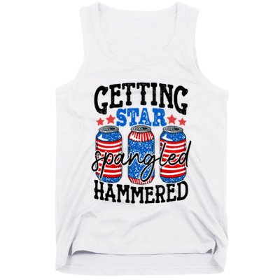 Getting Star Spangled Hammered Funny 4th Of July Patriotic Meaningful Gift Tank Top