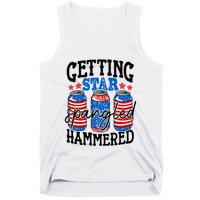 Getting Star Spangled Hammered Funny 4th Of July Patriotic Meaningful Gift Tank Top