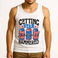 Getting Star Spangled Hammered Funny 4th Of July Patriotic Meaningful Gift Tank Top
