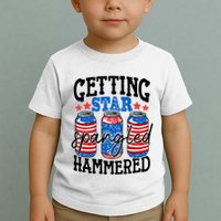 Getting Star Spangled Hammered Funny 4th Of July Patriotic Meaningful Gift Toddler T-Shirt
