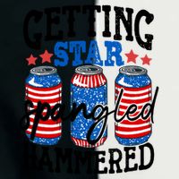 Getting Star Spangled Hammered Funny 4th Of July Patriotic Meaningful Gift Infant Baby Jersey Bodysuit