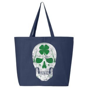 Green Shamrock Skull Irish Ireland ST PATRICKS DAY Gift 25L Jumbo Tote