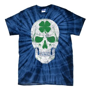 Green Shamrock Skull Irish Ireland ST PATRICKS DAY Gift Tie-Dye T-Shirt