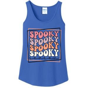 Groovy Spooky Season Retro Spooky Vibes Halloween Gift Ladies Essential Tank