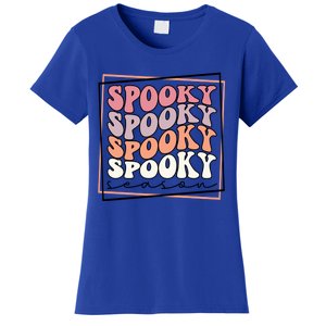 Groovy Spooky Season Retro Spooky Vibes Halloween Gift Women's T-Shirt