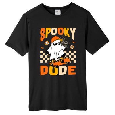 Ghost Skateboard Spooky Dude Groovy Halloween Boo Boy Tall Fusion ChromaSoft Performance T-Shirt