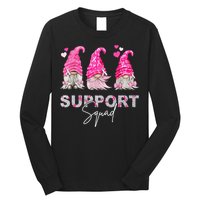 Gnome Support Squad Breast Cancer Long Sleeve Shirt