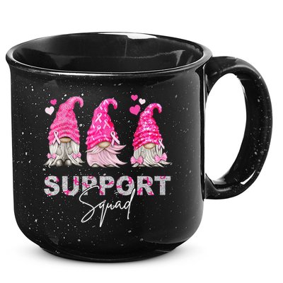 Gnome Support Squad Breast Cancer 15oz Campfire Ceramic Mug