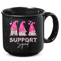 Gnome Support Squad Breast Cancer 15oz Campfire Ceramic Mug