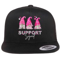 Gnome Support Squad Breast Cancer Flatbill Hat