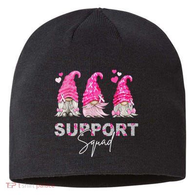 Gnome Support Squad Breast Cancer Sustainable Beanie
