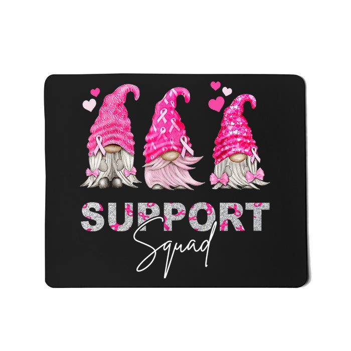 Gnome Support Squad Breast Cancer Mousepad