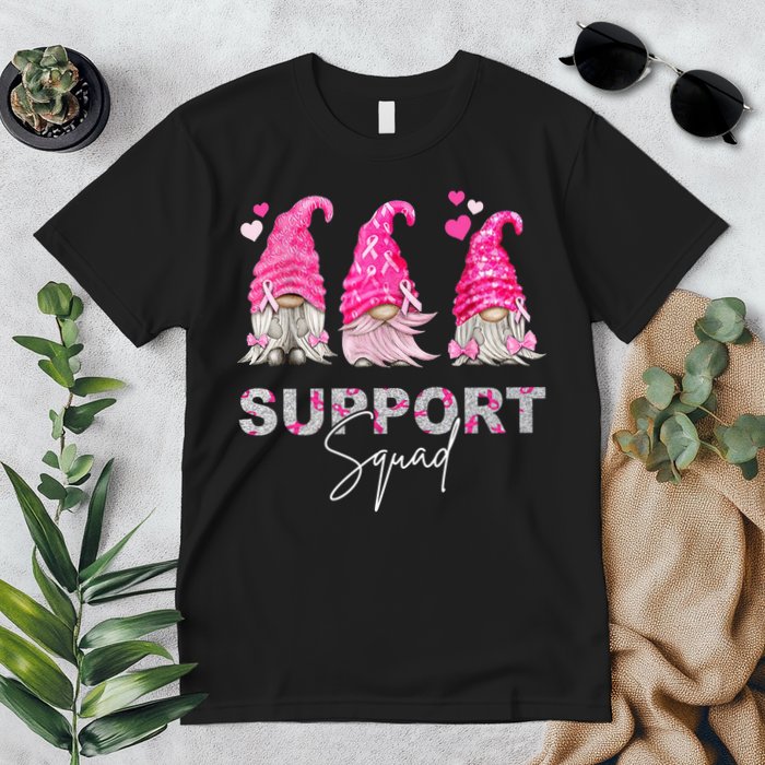 Gnome Support Squad Breast Cancer Premium T-Shirt