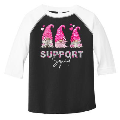 Gnome Support Squad Breast Cancer Toddler Fine Jersey T-Shirt
