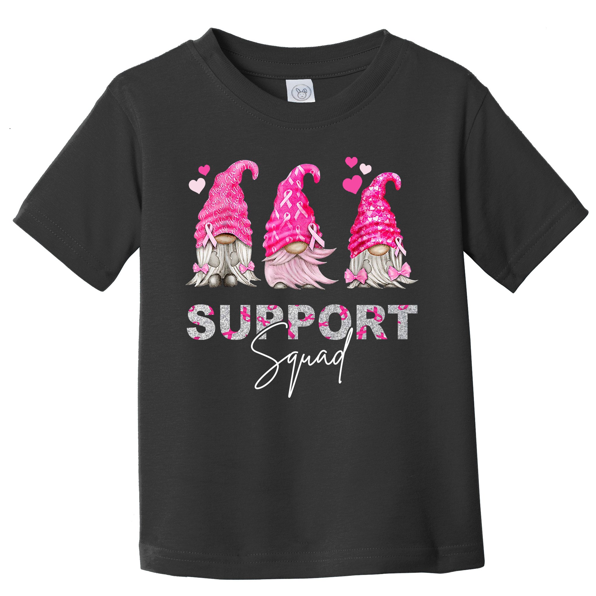 Gnome Support Squad Breast Cancer Toddler T-Shirt