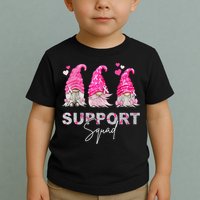 Gnome Support Squad Breast Cancer Toddler T-Shirt
