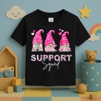 Gnome Support Squad Breast Cancer Toddler T-Shirt