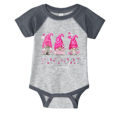 Gnome Support Squad Breast Cancer Infant Baby Jersey Bodysuit