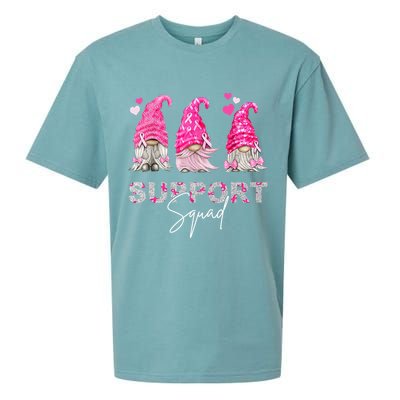 Gnome Support Squad Breast Cancer Sueded Cloud Jersey T-Shirt