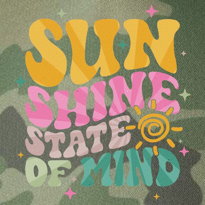 Groovy Sunshine State Of Mind Summer Break Vacation Legacy Tie Dye Trucker Hat